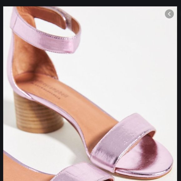 ⭐️ Jeffrey Campbell Issa Boho Peasant Romantic Classy Work Metallic Kitten Heels - Picture 4 of 4